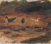 Benedito Calixto Ducks oil painting on canvas
